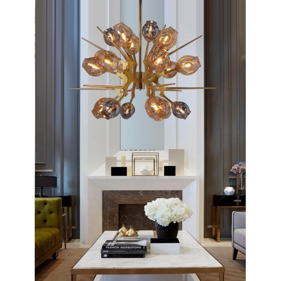 Candelabru K-Lighting Solar, E27, Auriu, 018107D135G, Portugalia