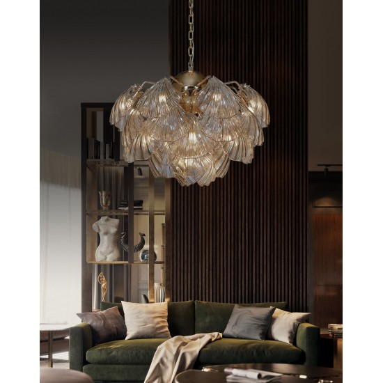 Candelabru K-Lighting Concha, E14, Auriu, 018121D80G, Portugalia
