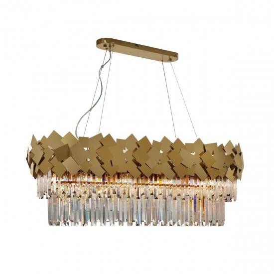 Candelabru K-Lighting Hemera, E14, Auriu, 018128L120G, Portugalia