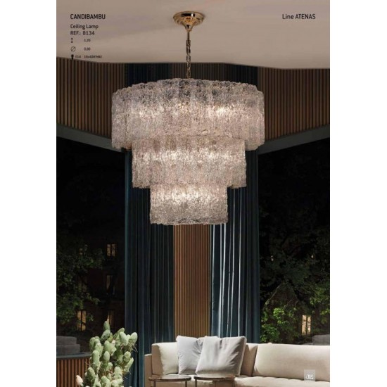 Candelabru K-Lighting Atenas, E14, Auriu, 018134D80G, Portugalia