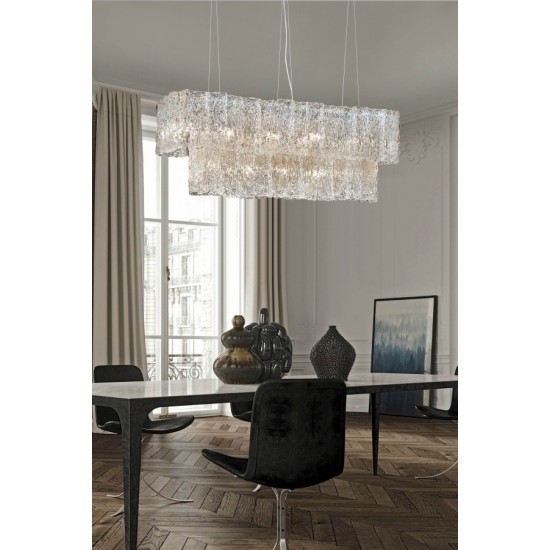 Suspensie K-Lighting Atenas, E14, Crom, 018134L120C, Portugalia