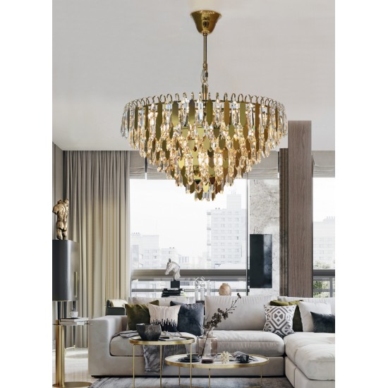 Candelabru K-Lighting Mahina, E14, Auriu, 018144D80G, Portugalia
