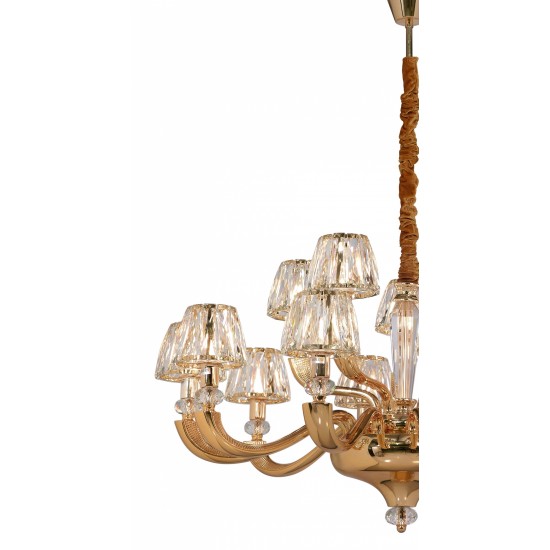 Candelabru K-Lighting Teresa, E14, Auriu, 018145D90G, Portugalia