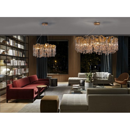 Suspensie K-Lighting Sculpture, E14, Auriu, 018149D110G, Portugalia