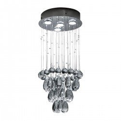Suspensie K-Lighting Cristal Candi, Gu1, Crom, 018173D30C, Portugalia
