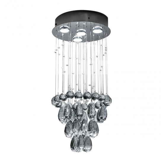 Suspensie K-Lighting Cristal Candi, Gu1, Crom, 018173D30C, Portugalia