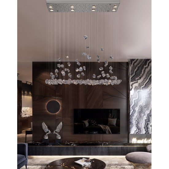 Suspensie K-Lighting Stones, Gu1, Crom, 018174L100C, Portugalia