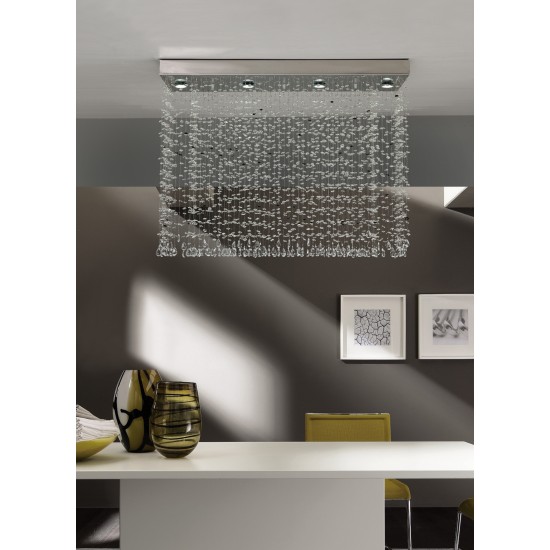 Suspensie K-Lighting Luvia, Gu1, Crom, 018180L100C, Portugalia