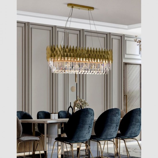 Candelabru K-Lighting Lune, E14, Auriu, 018182L120G, Portugalia