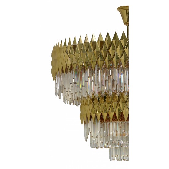 Candelabru K-Lighting Lune, E14, Auriu, 018183D120G, Portugalia