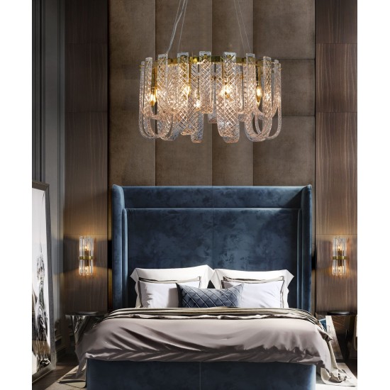 Suspensie K-Lighting Mulen, E14, Auriu, 018184D60G, Portugalia