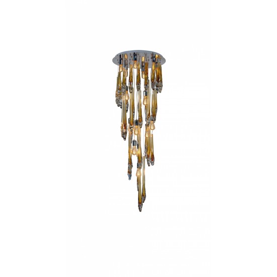 Suspensie K-Lighting Flinst, E27, Crom, 018187D60C, Portugalia