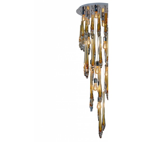 Suspensie K-Lighting Flinst, E27, Crom, 018187D60C, Portugalia