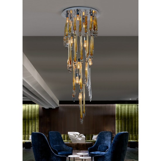 Suspensie K-Lighting Flinst, E27, Crom, 018187D60C, Portugalia