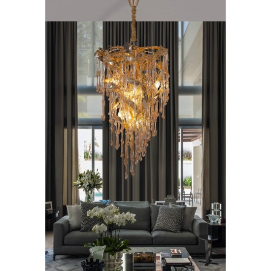 Suspensie K-Lighting Sculpture, E14, Auriu, 018189Pd60G, Portugalia