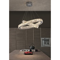 Suspensie K-Lighting Tapled, Led, Crom, 018194D60C, Portugalia