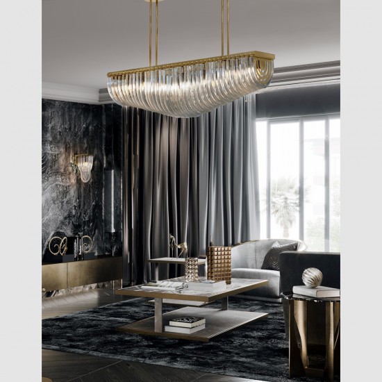 Candelabru K-Lighting Anatole, E14, Auriu, 018205L120G, Portugalia