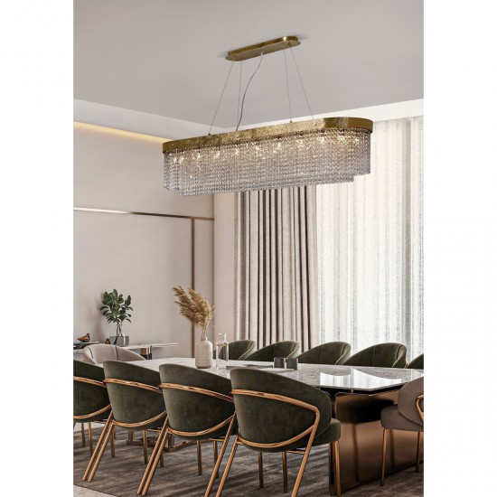 Candelabru K-Lighting Marget, G9, Auriu, 018213L150Bg, Portugalia
