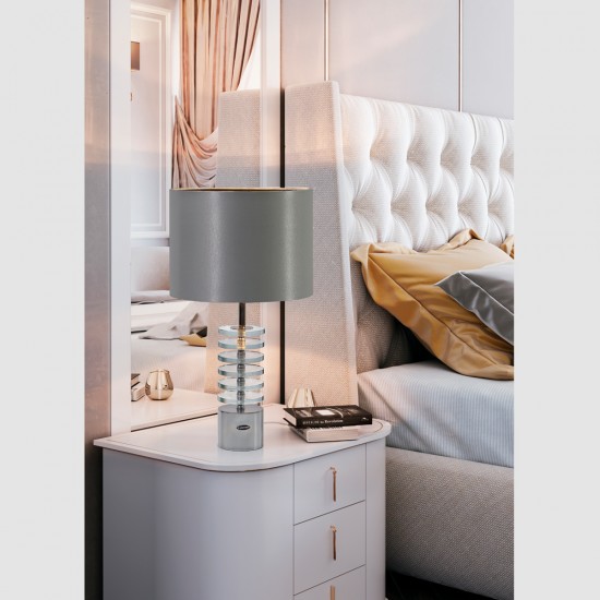Veioza K-Lighting Metis, E27, Crom, 018501C, Portugalia