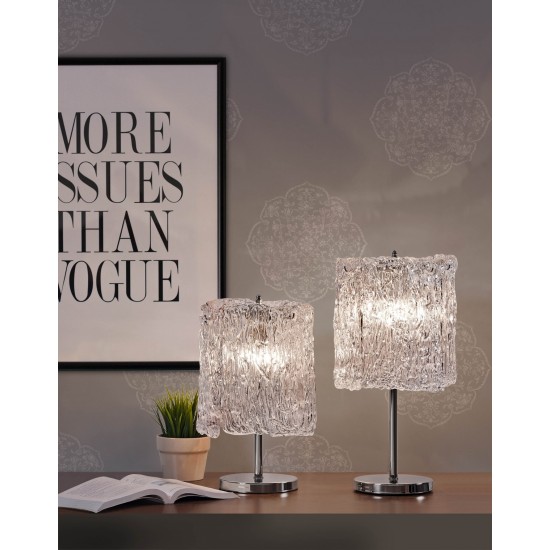 Veioza K-Lighting Atenas, E14, Crom, 018574C, Portugalia