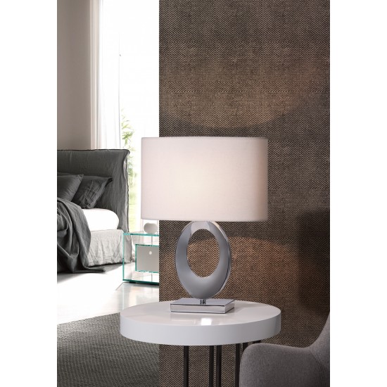 Veioza K-Lighting Gloso, E27, Crom, 018578C, Portugalia
