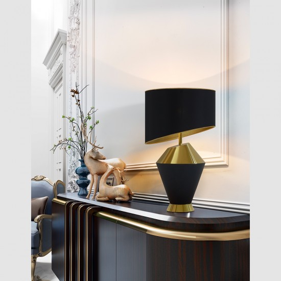 Veioza K-Lighting Posh, E27, Auriu, 018618G, Portugalia