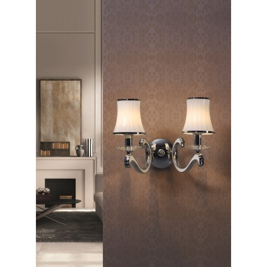 Aplica K-Lighting Vintage, E14, Crom, 018714C, Portugalia