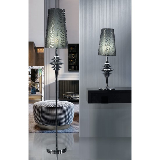 Lampadar K-Lighting Armotecedores, E27, Crom, 019017C, Portugalia