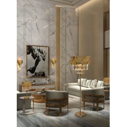 Lampadar K-Lighting Hemera, E14, Auriu, 019028G, Portugalia
