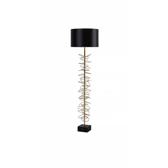 Lampadar K-Lighting Aureas, E27, Auriu, 019044G, Portugalia