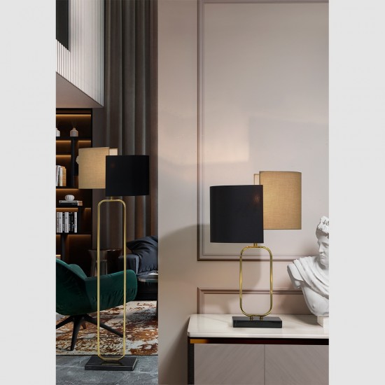 Lampadar K-Lighting Gemini, E27, Negru, 019106G, Portugalia