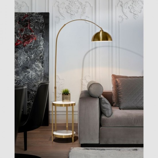 Lampadar K-Lighting Arc, E27, Auriu, 019110Ab, Portugalia