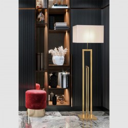 Lampadar K-Lighting Neat, E27, Auriu, 019115G, Portugalia