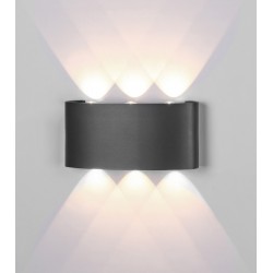 Aplica Exterior Arcs LED, Gri, 6540, Mantra Spania