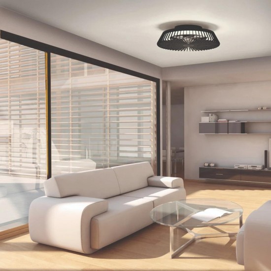 Plafoniera cu ventilator HIMALAYA 7121 Mantra LED, Negru, Spania