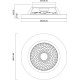Plafoniera cu ventilator TIBET 7127 Mantra LED, Negru, Spania