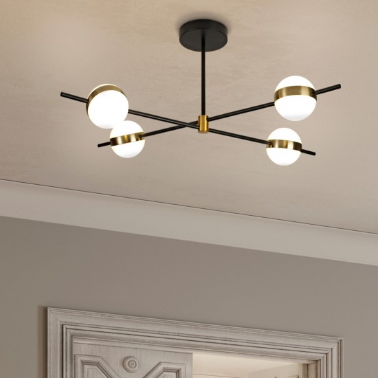 Lustra Plafon CUBA 7162 Mantra LED, Auriu, Spania