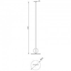 Lampadar KITESURF White 7196 Mantra LED, Alb, Spania