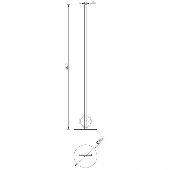 Lampadar KITESURF White 7196 Mantra LED, Alb, Spania