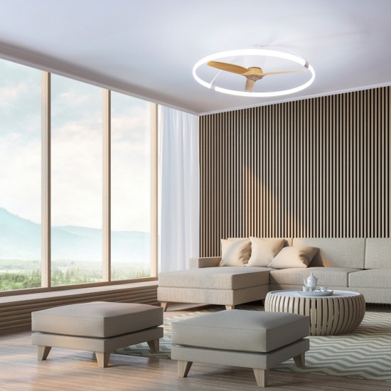 Plafoniera cu ventilator NEPAL 7532 Mantra LED, Alb, Spania