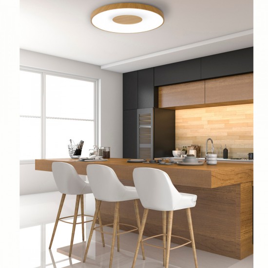 Plafoniera COIN REDONDO 7565 Mantra LED, Lemn, Spania