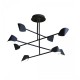 Lustra Plafon CAPUCCINA 7578 Mantra LED, Negru, Spania