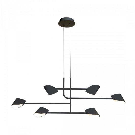 Lustra Plafon CAPUCCINA 7579 Mantra LED, Negru, Spania