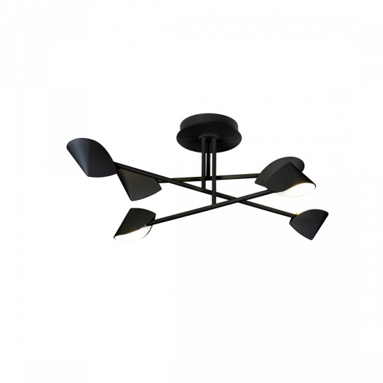 Lustra Plafon CAPUCCINA 7581 Mantra LED, Negru, Spania