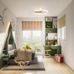 Plafoniera cu ventilator NEPAL MINI 7803 Mantra LED, Alb, Spania