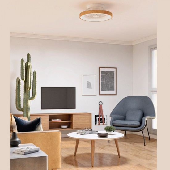 Plafoniera cu ventilator TIBET MINI  7806 Mantra LED, Lemn, Spania