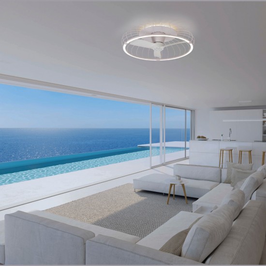 Plafoniera cu ventilator NATURE 7807 Mantra LED, Alb, Spania