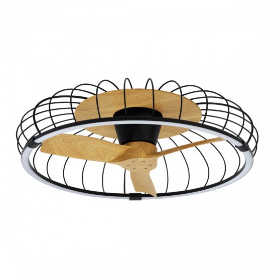 Plafoniera cu ventilator NATURE 7808 Mantra LED, Negru, Spania