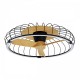 Plafoniera cu ventilator NATURE 7808 Mantra LED, Negru, Spania