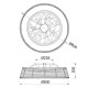 Plafoniera cu ventilator INDONESIA 7810 Mantra LED, Lemn, Spania